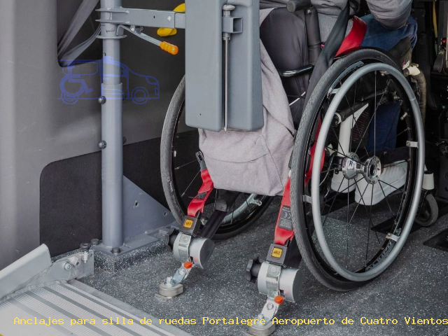 Anclajes silla de ruedas Portalegre Aeropuerto de Cuatro Vientos